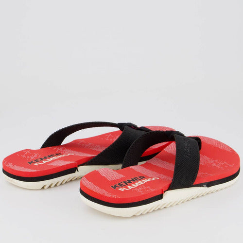 Chinelo Kenner Flamengo Nk6 Pro Juvenil Vermelho