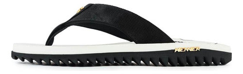 Chinelo Kenner Kivah Line Botafogo Masculino - Branco Preto