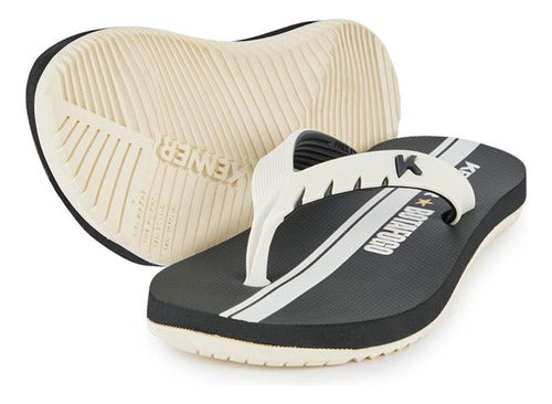 Chinelo Infantil Kenner Botafogo Red Kids - Preto E Branco