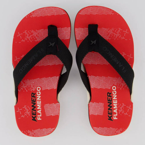 Chinelo Kenner Flamengo Nk6 Pro Juvenil Vermelho